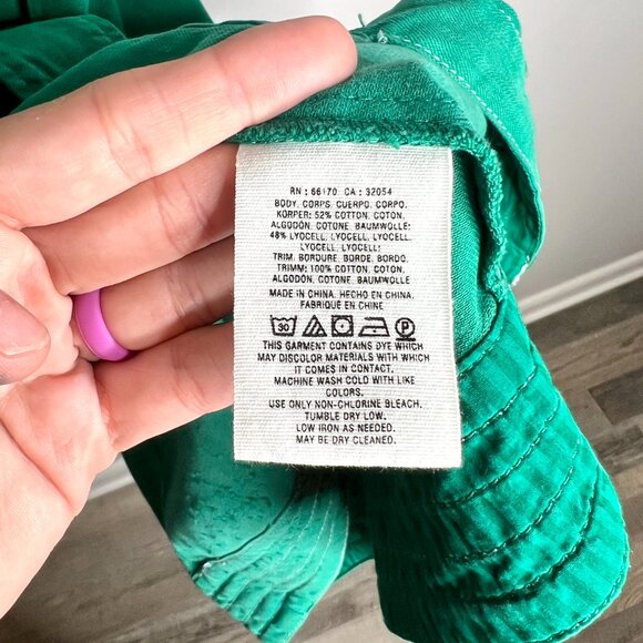 Maeve Anthropologie Elizabeth Midi Dress Button Side 60's Retro Style Sz 12 - Picture 6 of 7